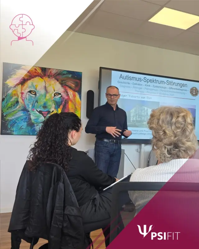 Neue Perspektiven auf vermeintlich rätselhafte Krankheitsbilder: In unserer Fortbildung zu Autismus-Spektrum-Störungen im Erwachsenenalter mit Prof. Dr. med. Ludger Tebartz van Elst stand die differenzierte diagnostische Einordnung lange übersehener Symptomkonstellationen im Mittelpunkt.
Anschaulich wurde deutlich, wie häufig Betroffene über Jahre hinweg Fehldiagnosen erhalten oder mit ihren Erfahrungen unverstanden bleiben. Die vorgestellten Freiburger Therapiekonzepte eröffnen hier neue Zugänge, indem sie lebenslange Belastungen in einen nachvollziehbaren Zusammenhang stellen und damit besser behandelbar machen.
Mit großer fachlicher Klarheit vermittelte Prof. Tebartz van Elst aktuelle Erkenntnisse zur Bedeutung von Autismus-Spektrum-Störungen in der Erwachsenenpsychiatrie und zeigte auf, welche Konsequenzen sich daraus für Diagnostik und therapeutisches Vorgehen ergeben können. Die Teilnehmenden erhielten wertvolle Impulse für eine differenzierte Betrachtung komplexer Symptomprofile und für einen sensiblen Umgang mit neurodiversen Lebensrealitäten.
Ein herzliches Dankeschön an Prof. Dr. med. Ludger Tebartz van Elst für die fundierte und erkenntnisreiche Fortbildung sowie an alle Teilnehmenden für ihr Interesse und ihre Aufmerksamkeit. Wir freuen uns darauf, auch künftig Fortbildungen anzubieten, die neue fachliche Perspektiven eröffnen und die psychotherapeutische Praxis bereichern.

Buchen Sie jetzt! Anmeldungen erbitten wir bevorzugt über unsere Webseite (http://www.psifit.de), sind aber auch per E-Mail, Fax und postalisch möglich. Den Link finden Sie auch direkt in unserer Bio.

#PsiFit #Psychotherapie #wolfsburg #fortbildung #niedersachsen #ärztekammer #niedersachsen #psychologie #akademie
